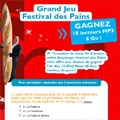 Participer au jeu concours gratuit organis par Festival des pains